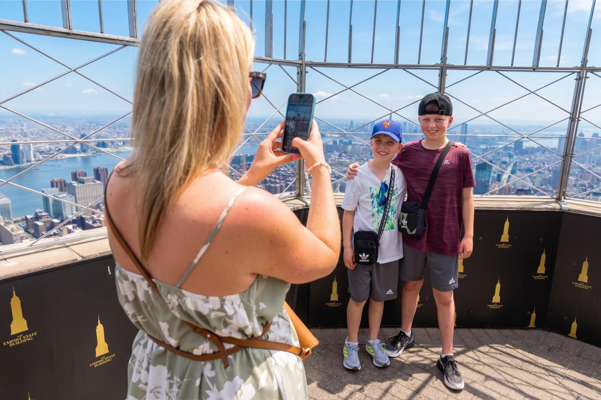 People on the Empire State Building's NYC 86th Floor Observation Deck